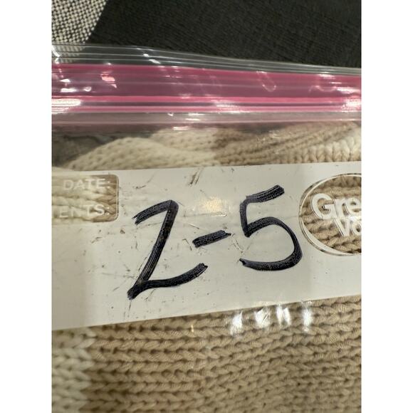 Banana Republic Pullover Sweater Striped Cotton Blend Casual Ivory & Tan Large - Picture 8 of 8